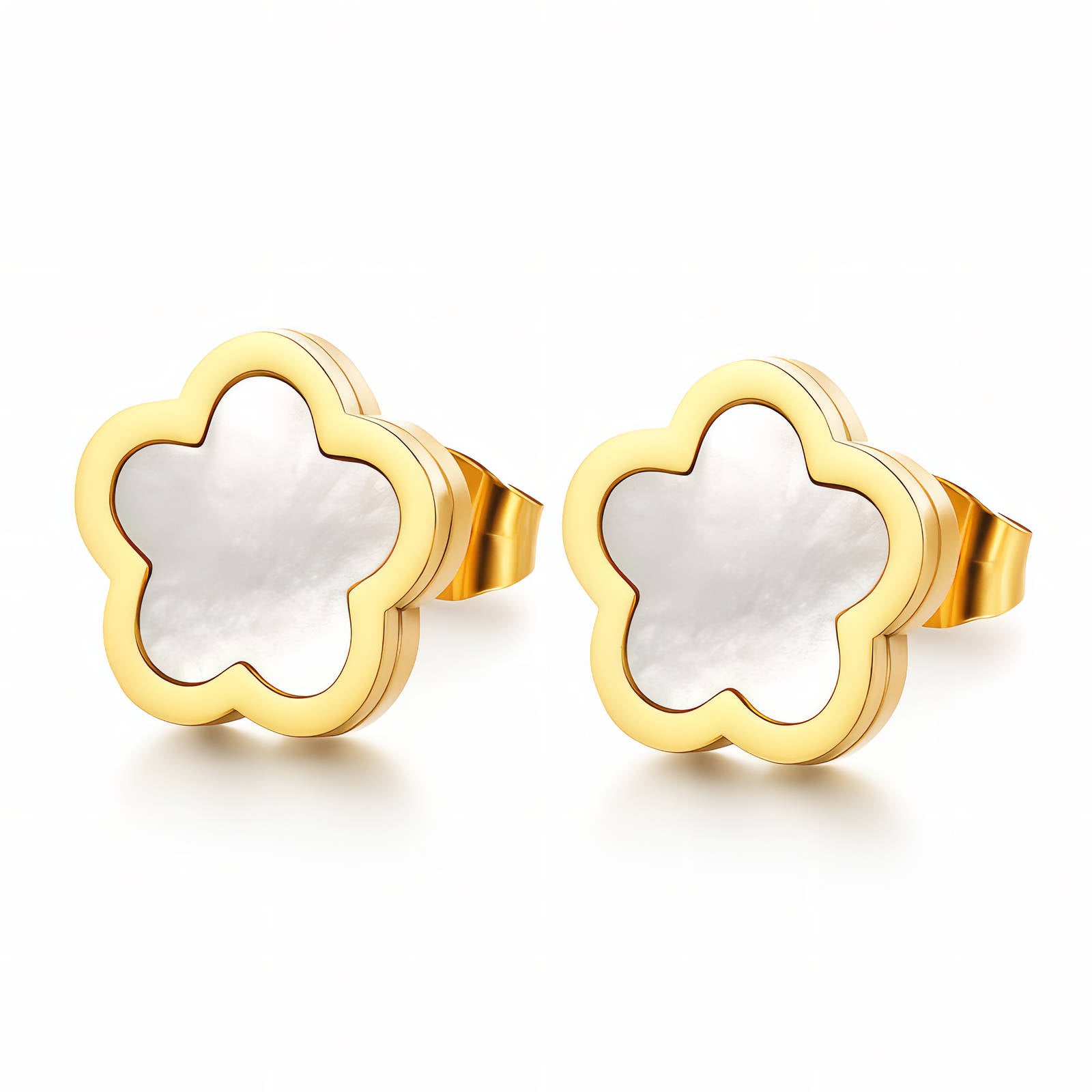 Elovaan Flowers Earrings Style 2 | 18K Gold PVD | Waterproof