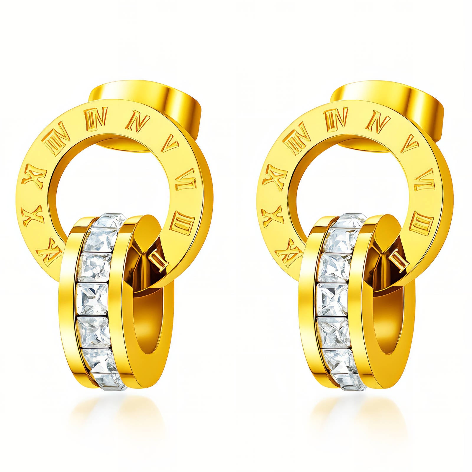 Elovaan Earrings Gold Steel Style 2 | 18K Gold PVD | Waterproof