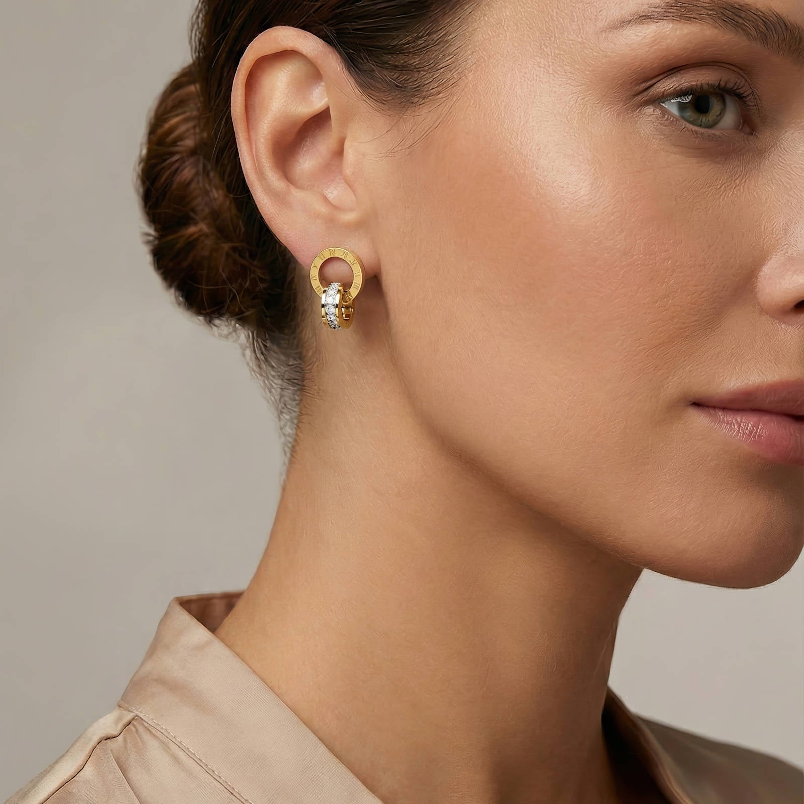 Elovaan Earrings Gold Steel Style 2 | 18K Gold PVD | Waterproof