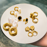 Elovaan Earrings Gold Steel Style 3 | 18K Gold PVD | Waterproof