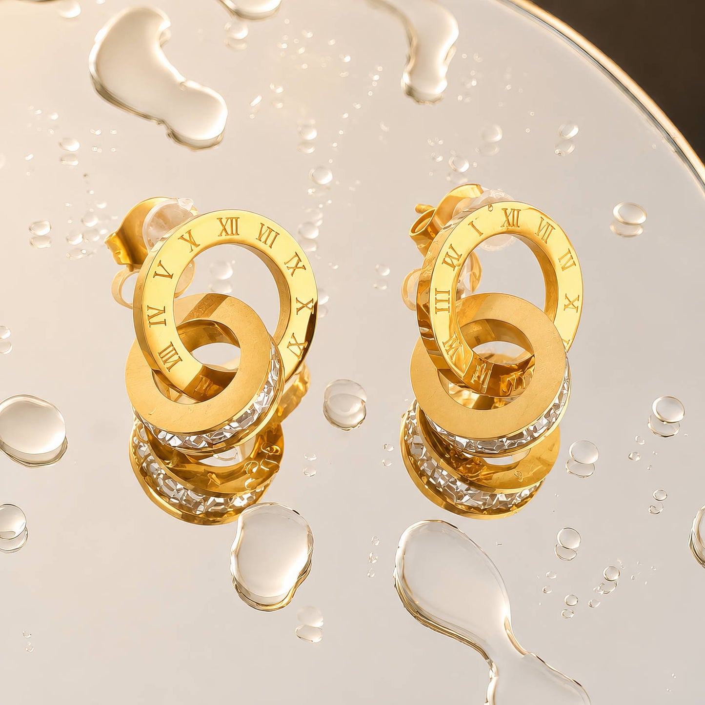 Elovaan Earrings Gold Steel Style 2 | 18K Gold PVD | Waterproof