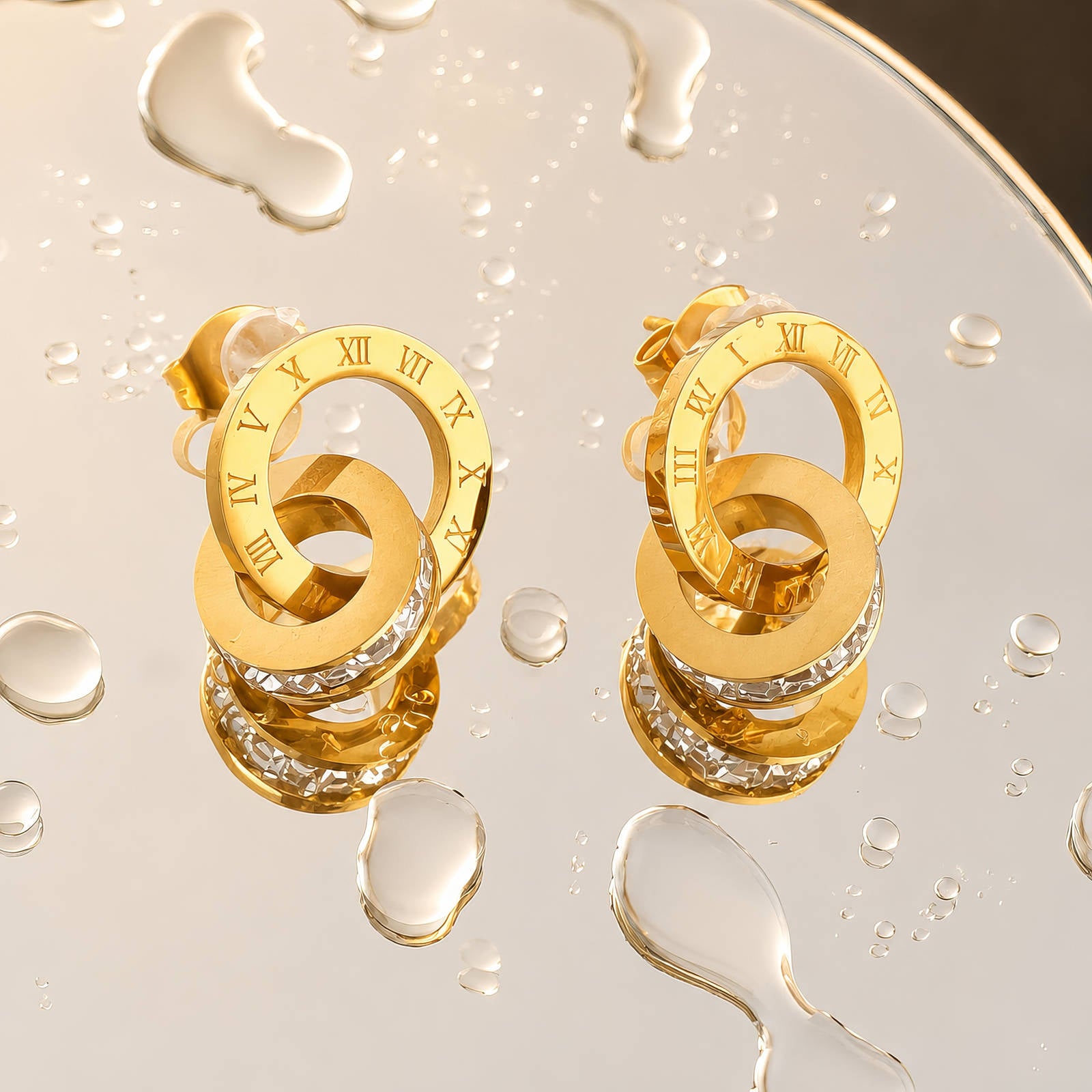 Elovaan Earrings Gold Steel Style 2 | 18K Gold PVD | Waterproof