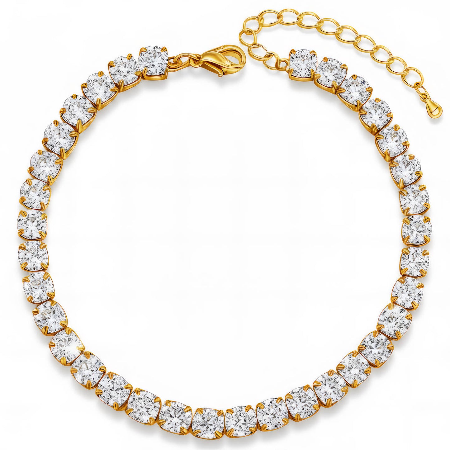 Elovaan Tennis Bracelet | 18K Gold PVD | Waterproof
