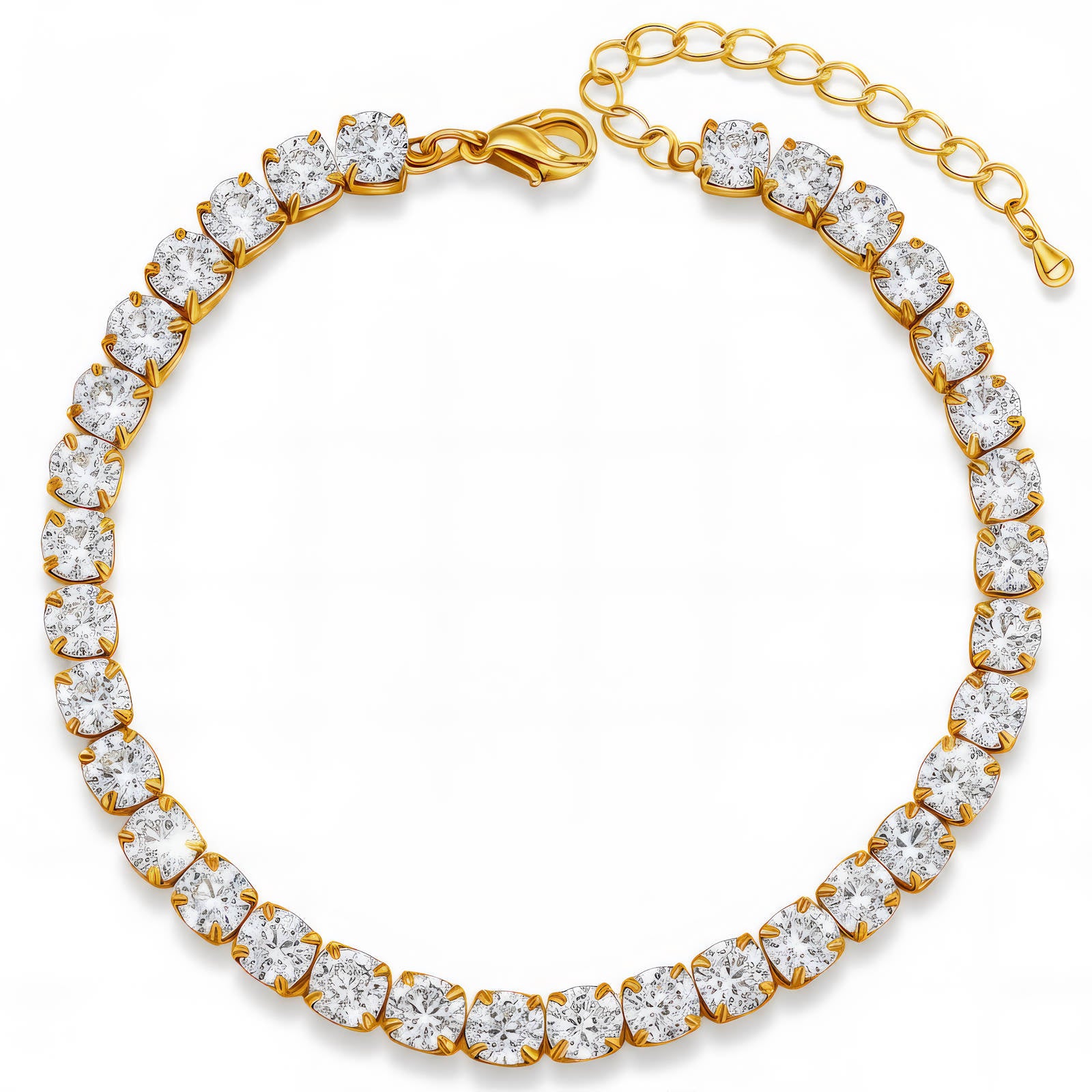 Elovaan Tennis Bracelet | 18K Gold PVD | Waterproof