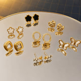 Elovaan Flowers Earrings Style 1 | 18K Gold PVD | Waterproof